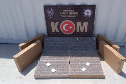 Aydın’da 58 kilogram tütün ele geçirildi