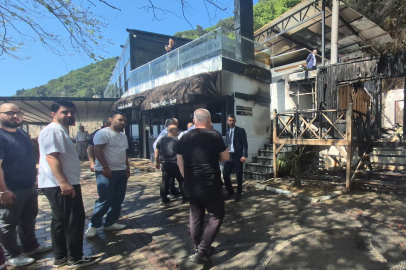 Bartın'da turistik otelde yangın