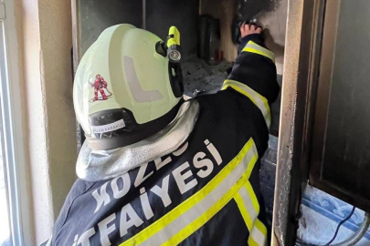 Zonguldak'ta evin mutfağında çıkan yangın paniğe neden oldu