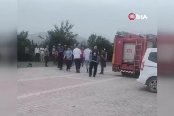 Bursa'da kökünden sökülen ağaç otomobilin üzerine devrildi