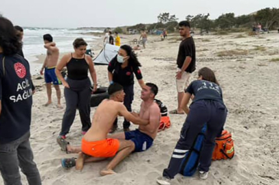 İzmir’de denize giren genç boğuldu, arkadaşları sinir krizi geçirdi