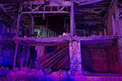 Kahramanmaraş'ta metruk binada göçük