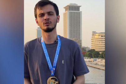 Milli wushucu Akyüz "Filistin için" madalyasını Nil Nehri'ne attı