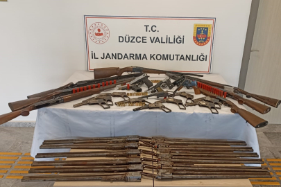 Düzce'de silah imalathanesine baskın