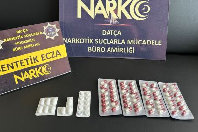 Muğla Datça’da uyuşturucu hap ele geçirildi