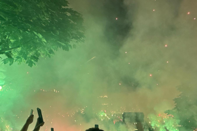 Bursaspor taraftarından muhteşem kutlama!&nbsp;