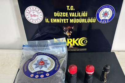 Düzce'de sıvı kannabinoid maddesi ile yakalanan uyuşturucu satıcısı tutuklandı