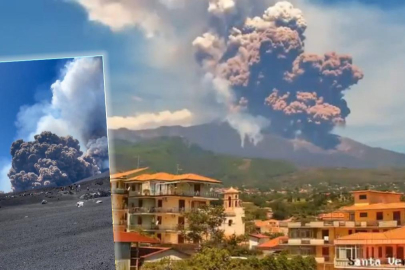 Etna yanardağ yeniden patladı: 'Kırmızı kod' verildi
