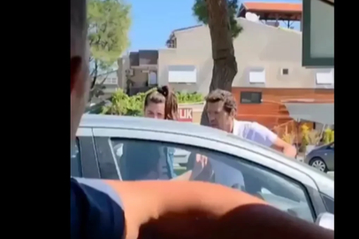 İlker Aksum trafikte çılgına döndü! Küfür ve hakaretler havada uçtu