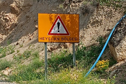 Malatya Darende’de heyelan riski nedeniyle yol ulaşıma kapatıldı