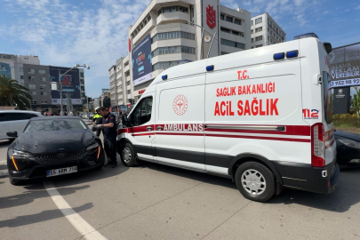 Samsun'da SUV tipi araç ile motosiklet çarpıştı: 1 yaralı
