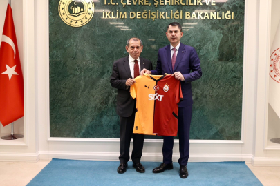 Bakan Kurum, Galatasaray Spor Kulübü Başkanı Özbek’i kabul etti