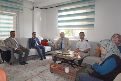 Kurban Bayramı öncesi gazi ve şehit ailelerine anlamlı ziyaret