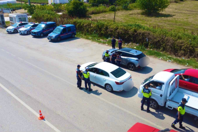 Bursa'da jandarmadan drone destekli denetim!