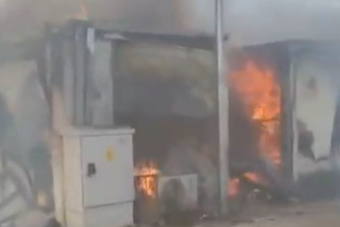 Kahramanmaraş'ta konteyner yangını