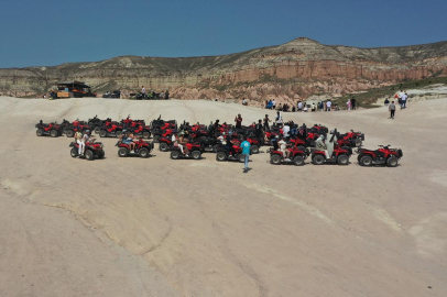 Turizmciler bayramda Kapadokya'yı doldurdu