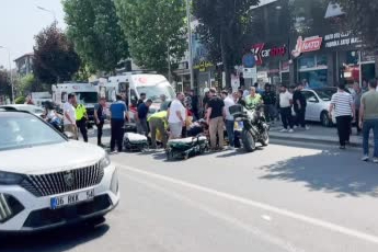 Düzce'de otomobille motosiklet çarpıştı: 2 yunus polisi yaralı