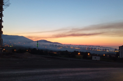 Samsun Atakum duman altında