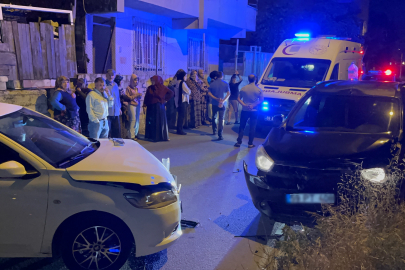 Alkollü sürücü park halindeki araca çarptı