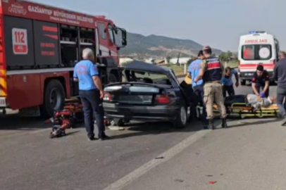 Gaziantep'te iki otomobil çarpıştı: 1 ölü