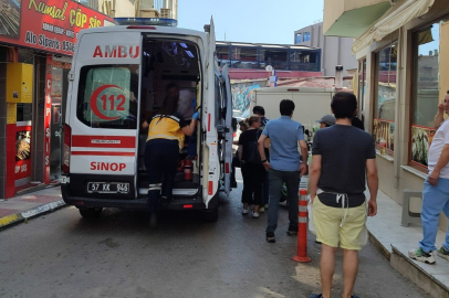 Sinop'ta otomobilin çarptığı yaya yaralandı