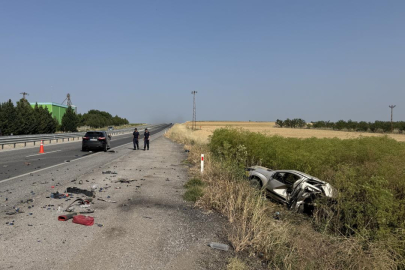 Edirne'de iki araç çarpıştı: 1 ölü, 1 yaralı