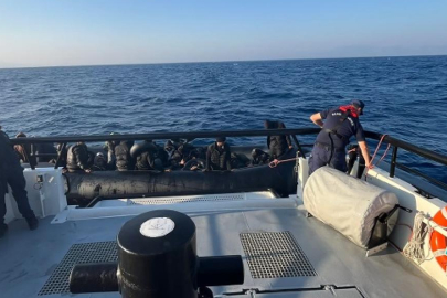 İzmir açıklarında 41 düzensiz göçmen kurtarıldı