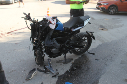 Konya'da minibüs ile çarpışan motosiklet sürücüsü hayatını kaybetti