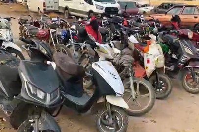 Şanlıurfa’da çalıntı ve hacizli 28 motosiklet ele geçirildi