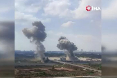 İran MOSSAD binasını vurdu: Dumanlar yükseldi!