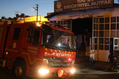 Nevşehir'de iş yeri yangını