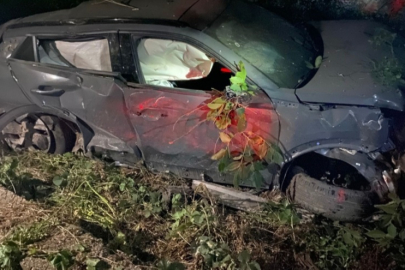 Bursa'da hurdaya çıkan otomobilden yaralı kurtuldu