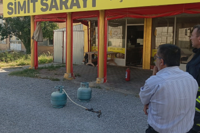 Burdur'da tüpün hortumu kopunca fırında yangın çıktı