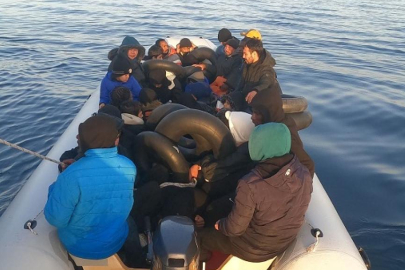 Çanakkale açıklarında 37 düzensiz göçmen yakalandı