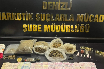 Denizli'de evinde 2.3 kilogram esrar ile yakalanan zehir taciri tutuklandı