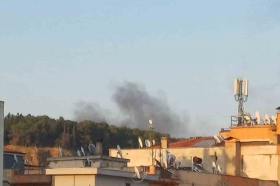 Aydın'da kentin zirve noktasından yükselen kara dumanlar panikletti