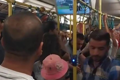 Bursa'da metro karıştı! Bir anda tartışma çıktı...