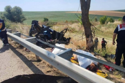 Edirne'de feci kaza: 5 kişi hayatını kaybetti