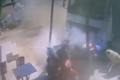 Çocuğun kullandığı kamyonun altında ezilmekten saniyelerle kurtuldular