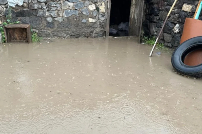 Kars'ta sağanak: Ahırlar ve tarım arazileri sular altında kaldı!