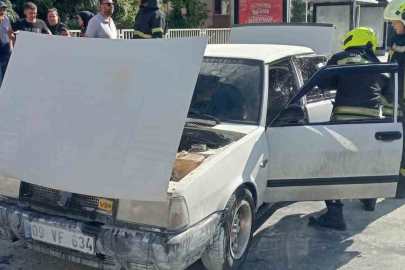 Aydın'da yeni aldığı otomobil 1 saat içinde küle döndü