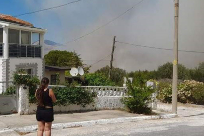 İzmir Çeşme’de yangın büyüdü, 5 uçak ve 18 helikopterle müdahele sürüyor