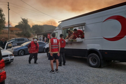 Türk Kızılay'ın orman yangınlarıyla mücadeleye desteği sürüyor