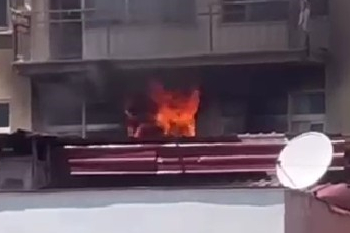 Aksaray’da apartmanda yangın