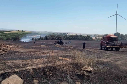 Tekirdağ’da 20 dönüm buğday ekili alan yandı