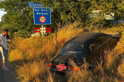 Bartın'da düğün konvoyundaki kaza ucuz atlatıldı
