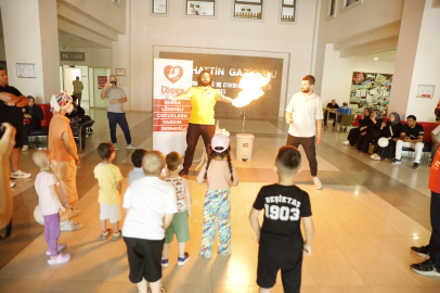 Bursa Büyükşehir’den lösemi tedavisi gören çocuklara moral