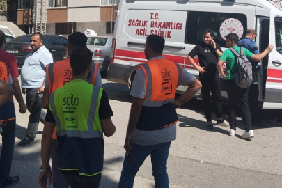 Kahramanmaraş'ta inşaattan atılan molozlar çocukların üzerine düştü