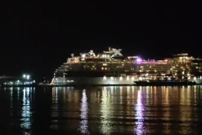 Aydın'da Kruvaziyer gemi arıza yapınca Kuşadası’ndan ayrılamadı