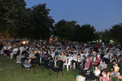Bursa Osmangazi’de çocuklar açık hava sinemasında buluştu